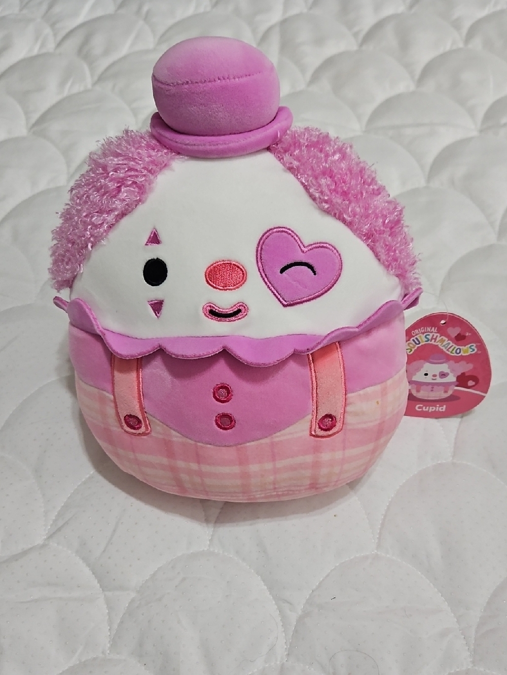 Squishmallows Pink Cupid Clown Plush